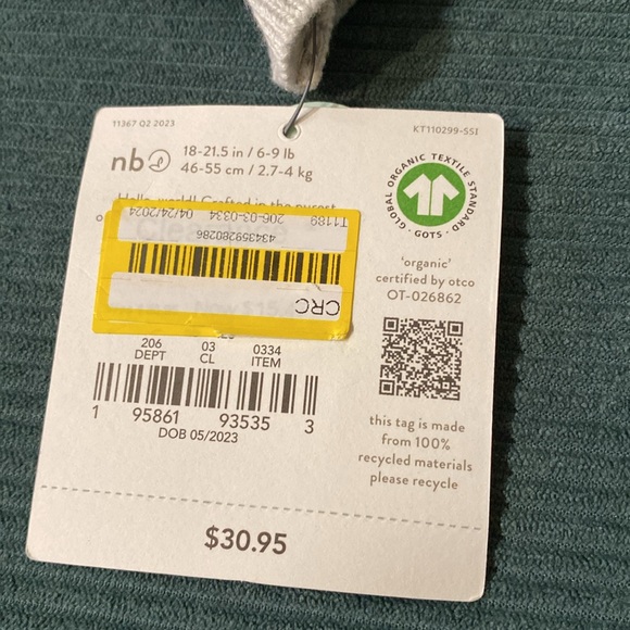 Little Planet by Carter’s organic striped newborn top only - Picture 5 of 7